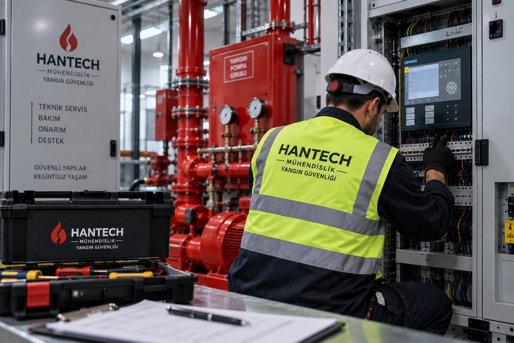 HanTech Mühendislik teknik servis ve destek hizmetleri, yangın, elektrik, mekanik ve elektronik sistemlerde arıza tespiti, müdahale ve saha desteği