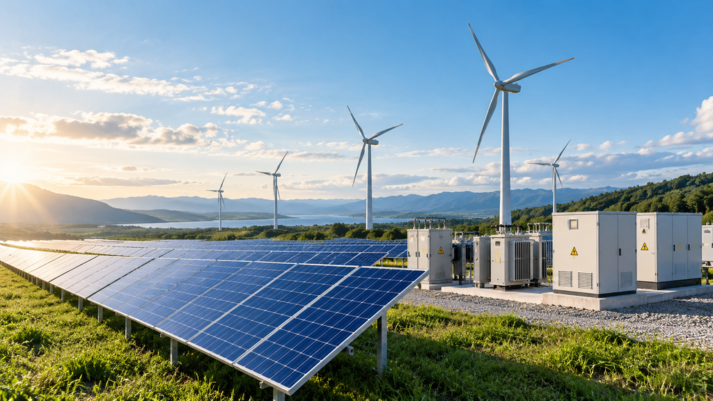 HanTech Mühendislik yenilenebilir enerji sistemleri, güneş panelleri, rüzgar türbinleri, trafo ve enerji dağıtım altyapısı